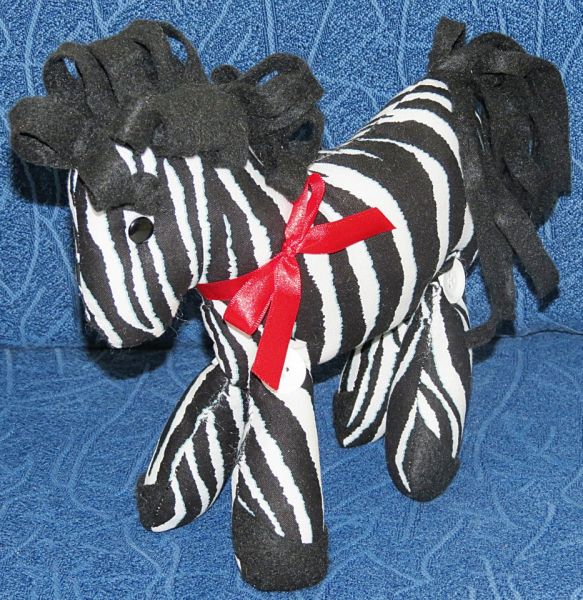 Zebra de pano  Senhorita Z